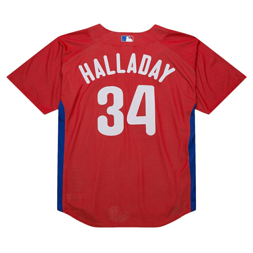 Roy Halladay Philadelphia Phillies Mitchell & Ness Authentic Batting Practice Jersey - Red - Mitchell & Ness Online