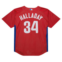 Roy Halladay Philadelphia Phillies Mitchell & Ness Authentic Batting Practice Jersey - Red - Mitchell & Ness Online