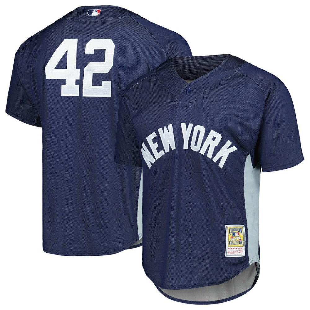 Mariano Rivera New York Yankees Mitchell & Ness Authentic Batting Practice Jersey - Navy - New Era on Sale
