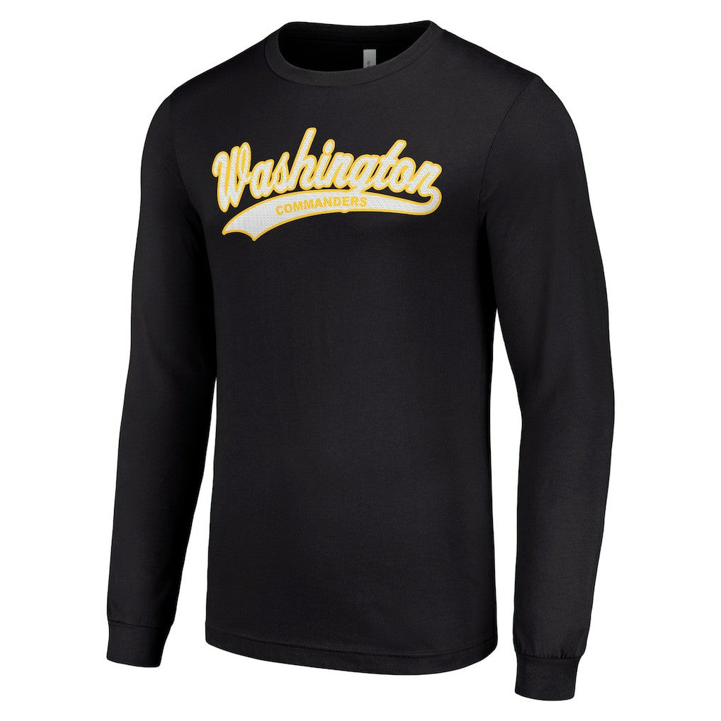 Washington Commanders Starter Tailsweep Long Sleeve T-Shirt Black