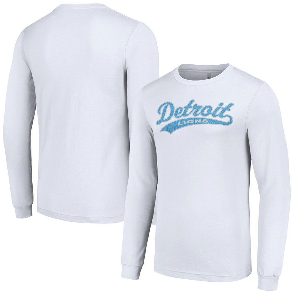 Detroit Lions Starter Tailsweep Long Sleeve T-Shirt White