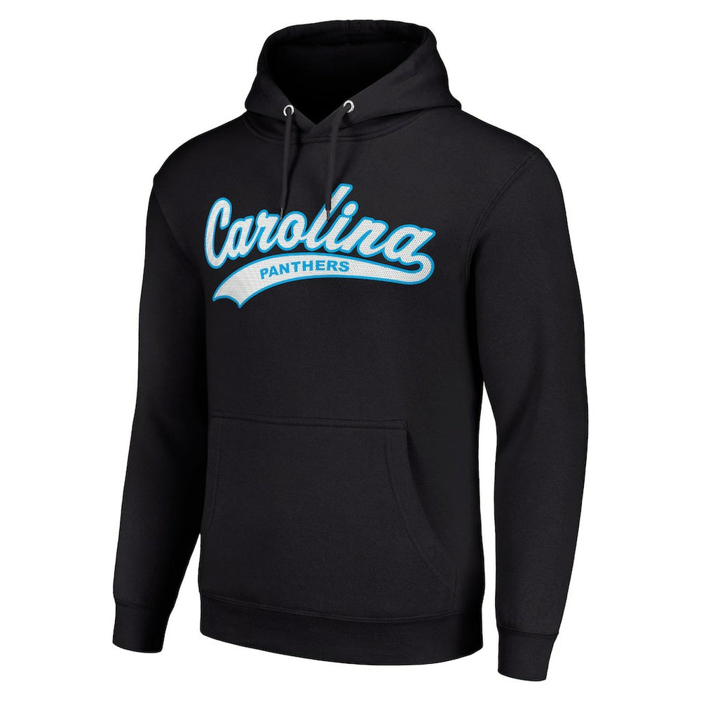 Carolina Panthers Starter Unisex Tailsweep Pullover Hoodie Black