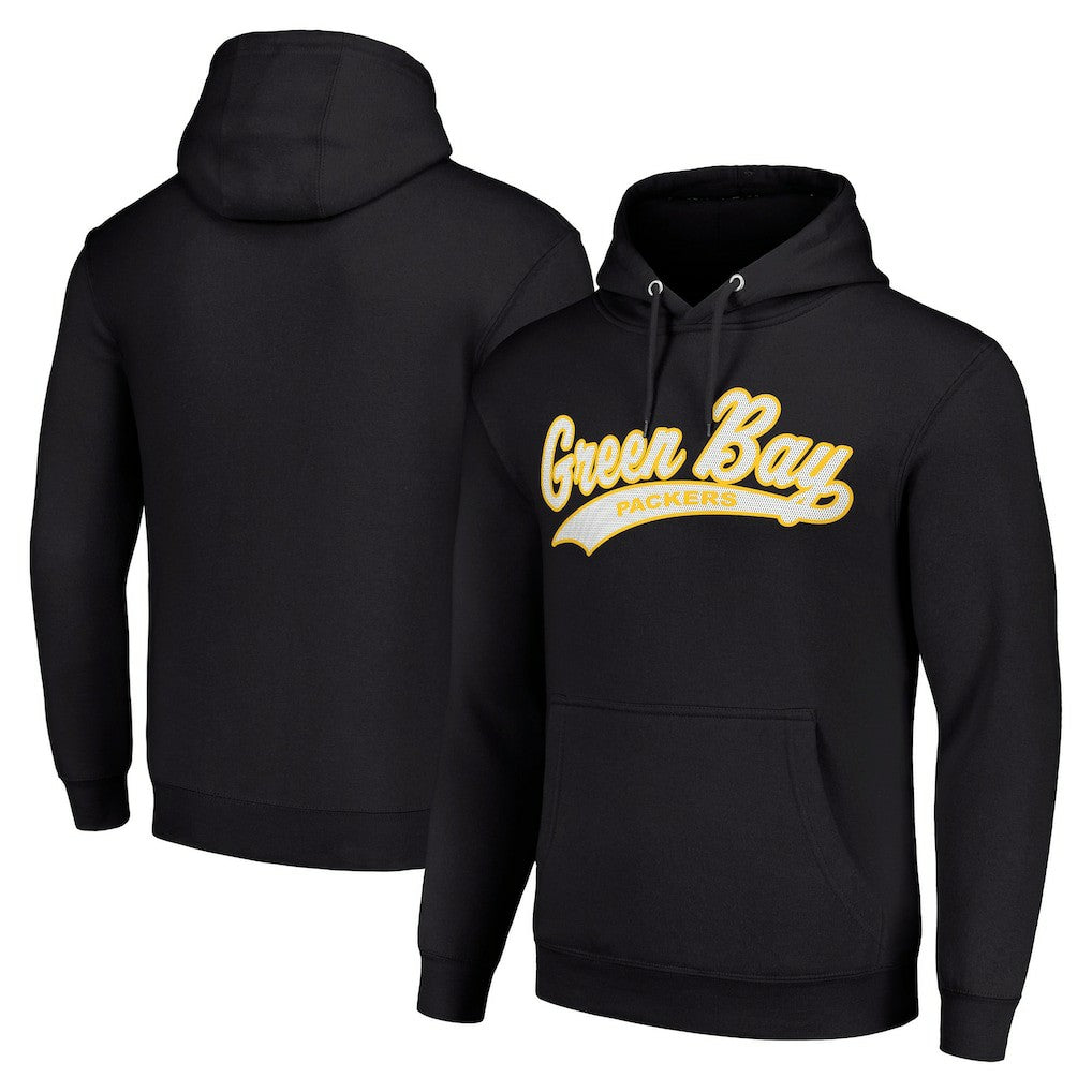 Green Bay Packers Starter Unisex Tailsweep Pullover Hoodie Black