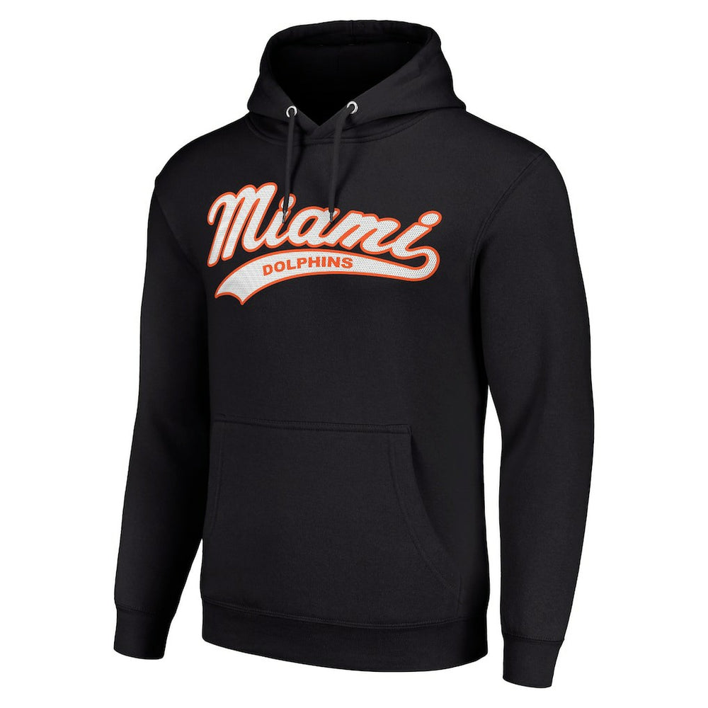 Miami Dolphins Starter Unisex Tailsweep Pullover Hoodie Black