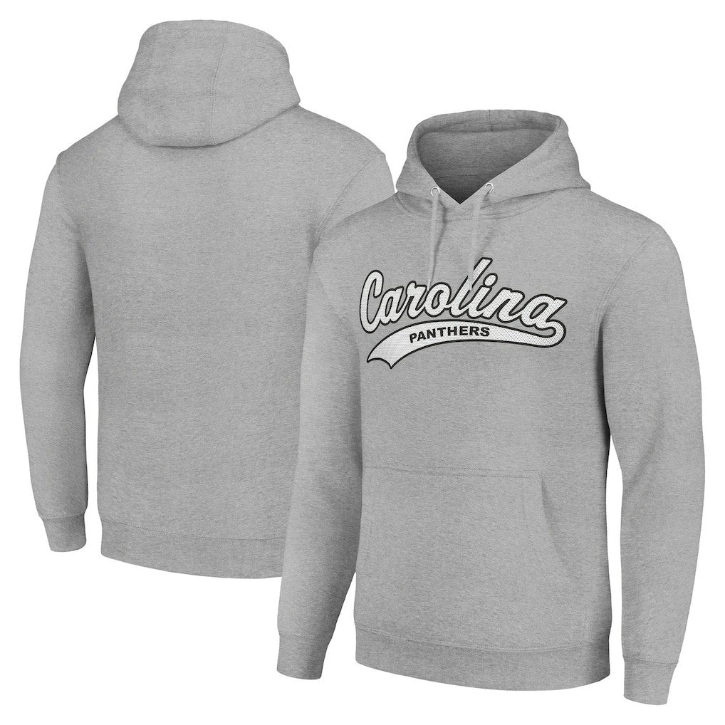 Carolina Panthers Starter Unisex Tailsweep Pullover Hoodie Heather Gray