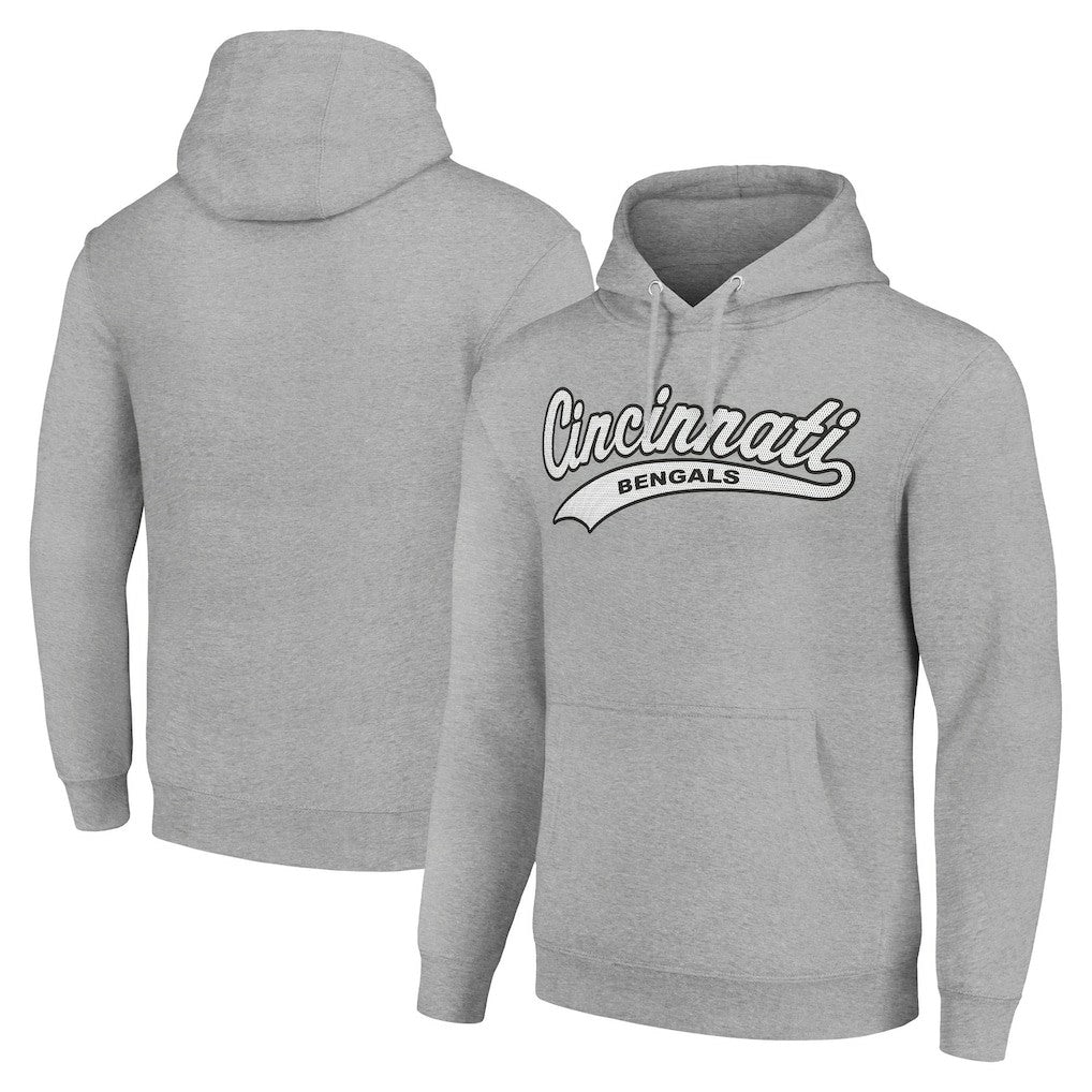Cincinnati Bengals Starter Unisex Tailsweep Pullover Hoodie Heather Gray