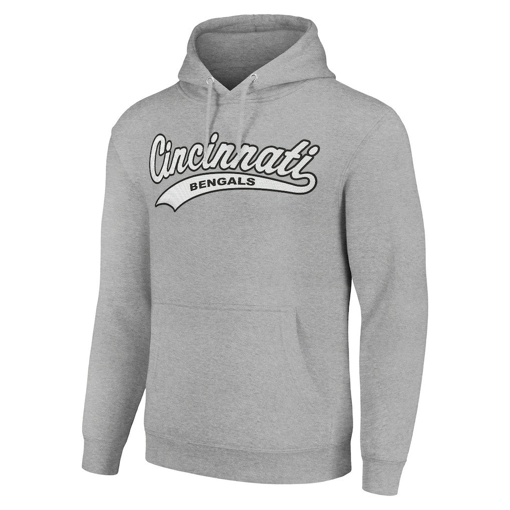 Cincinnati Bengals Starter Unisex Tailsweep Pullover Hoodie Heather Gray