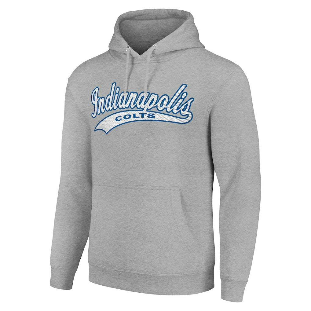 Indianapolis Colts Starter Unisex Tailsweep Pullover Hoodie Heather Gray