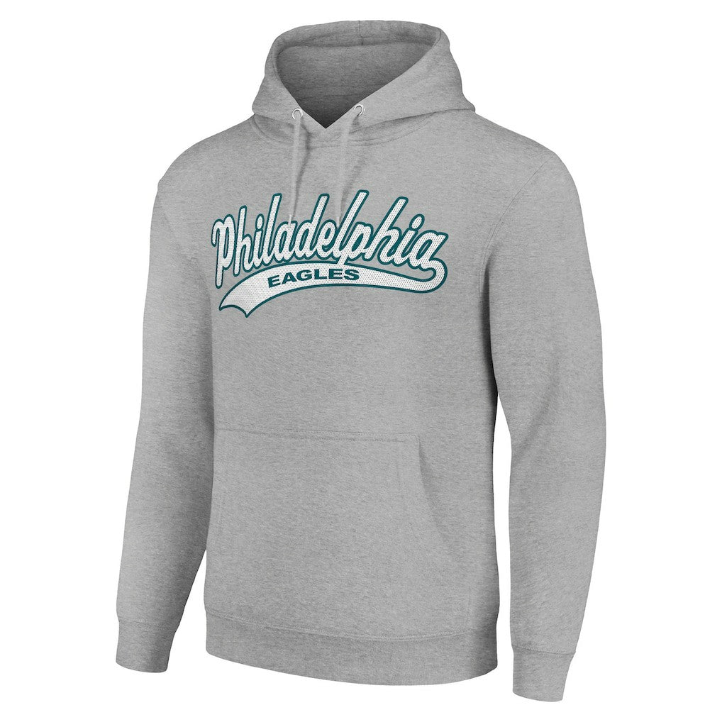 Philadelphia Eagles Starter Unisex Tailsweep Pullover Hoodie Heather Gray