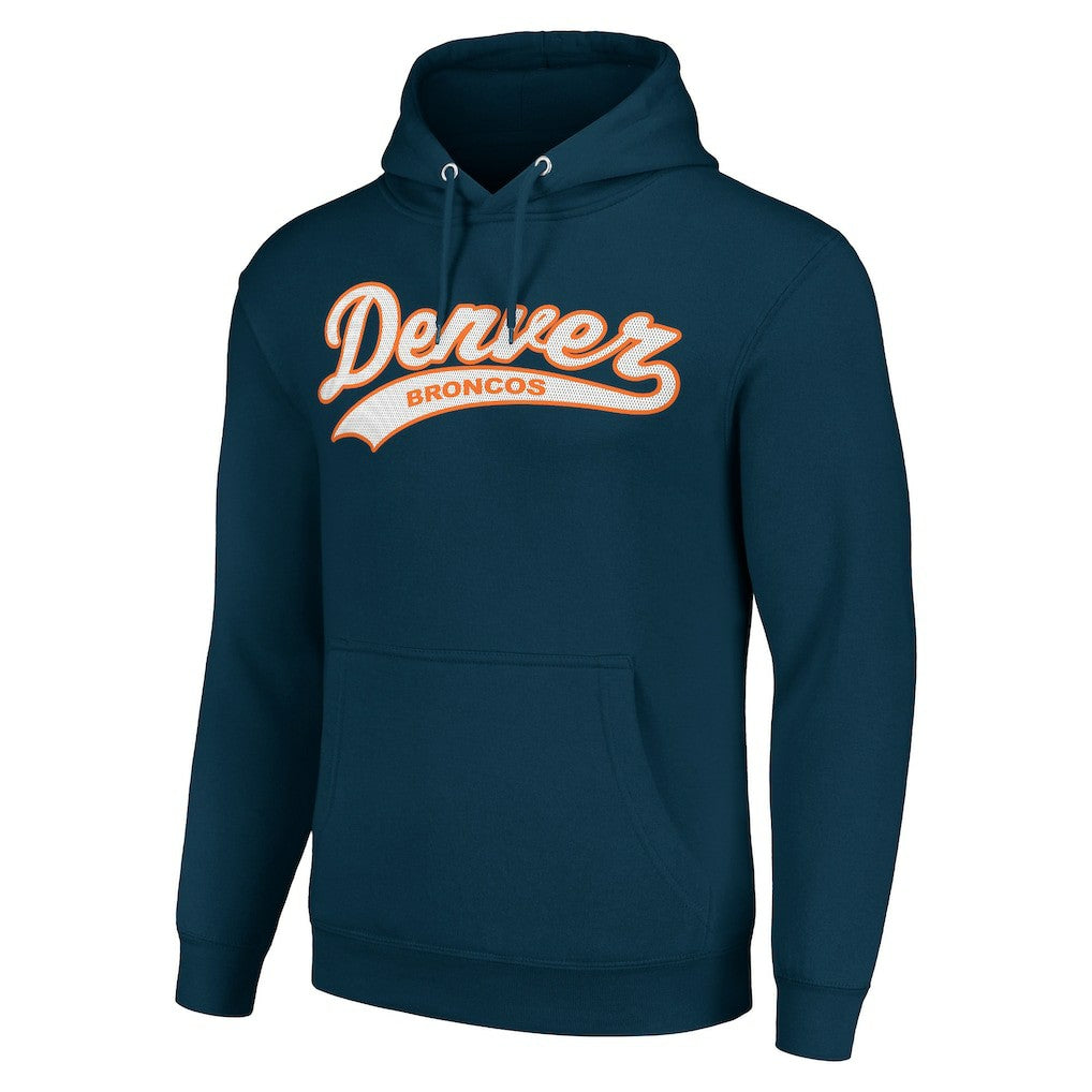 Denver Broncos Starter Unisex Tailsweep Pullover Hoodie Navy