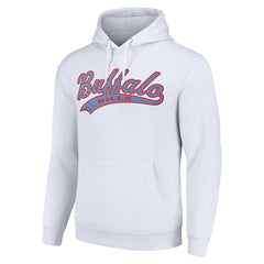 Buffalo Bills Starter Unisex Tailsweep Pullover Hoodie White