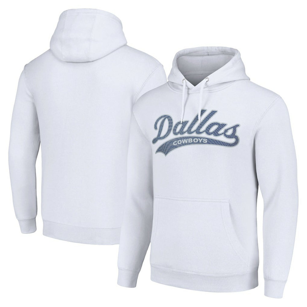 Dallas Cowboys Starter Unisex Tailsweep Pullover Hoodie White