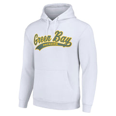 Green Bay Packers Starter Unisex Tailsweep Pullover Hoodie White