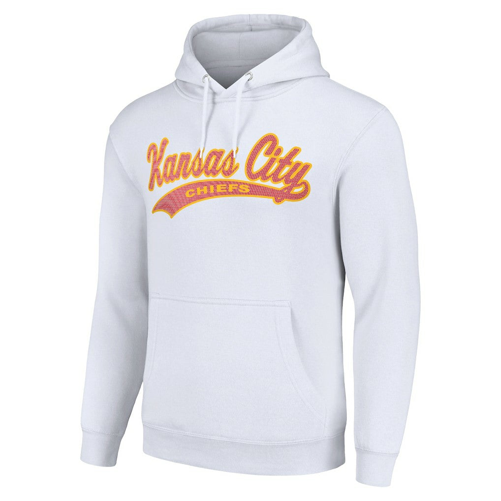Kansas City Chiefs Starter Unisex Tailsweep Pullover Hoodie White