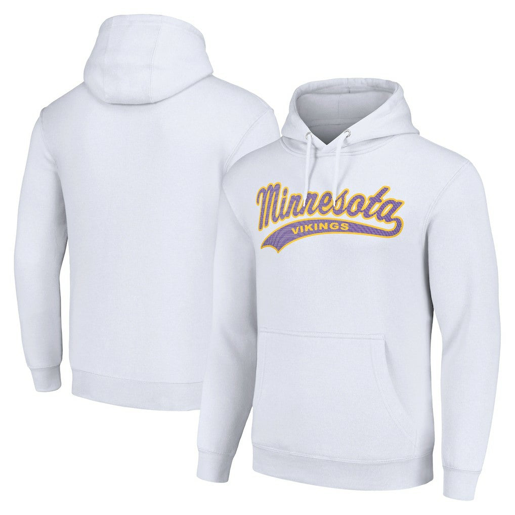 Minnesota Vikings Starter Unisex Tailsweep Pullover Hoodie White