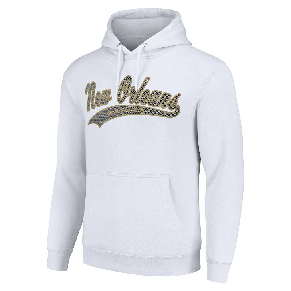 New Orleans Saints Starter Unisex Tailsweep Pullover Hoodie White