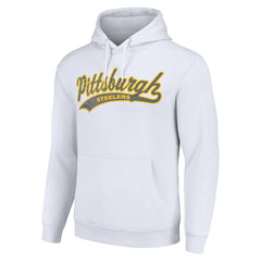Pittsburgh Steelers Starter Unisex Tailsweep Pullover Hoodie White