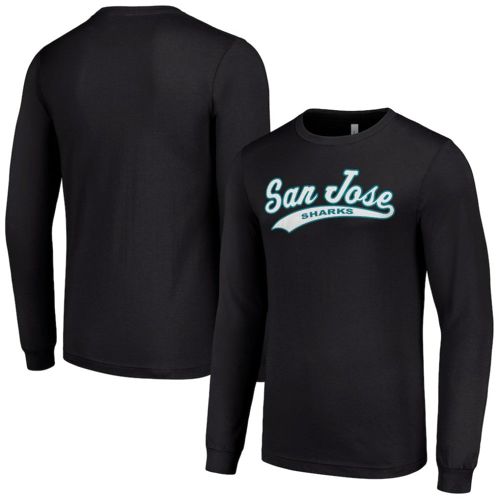 San Jose Sharks Starter Tailsweep T-Shirt - Black - NHL 200652362