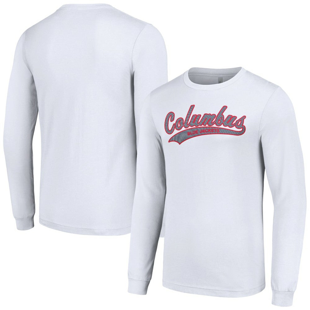Columbus Blue Jackets Starter Tailsweep T-Shirt - White - NHL 200652394