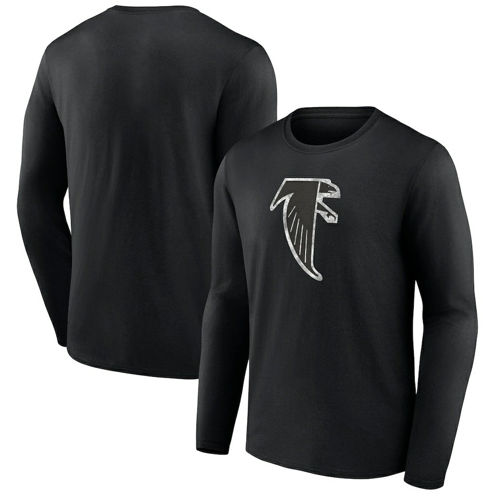 Atlanta Falcons Throwback Long Sleeve T-Shirt Black
