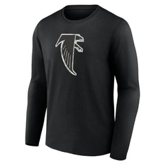 Atlanta Falcons Throwback Long Sleeve T-Shirt Black