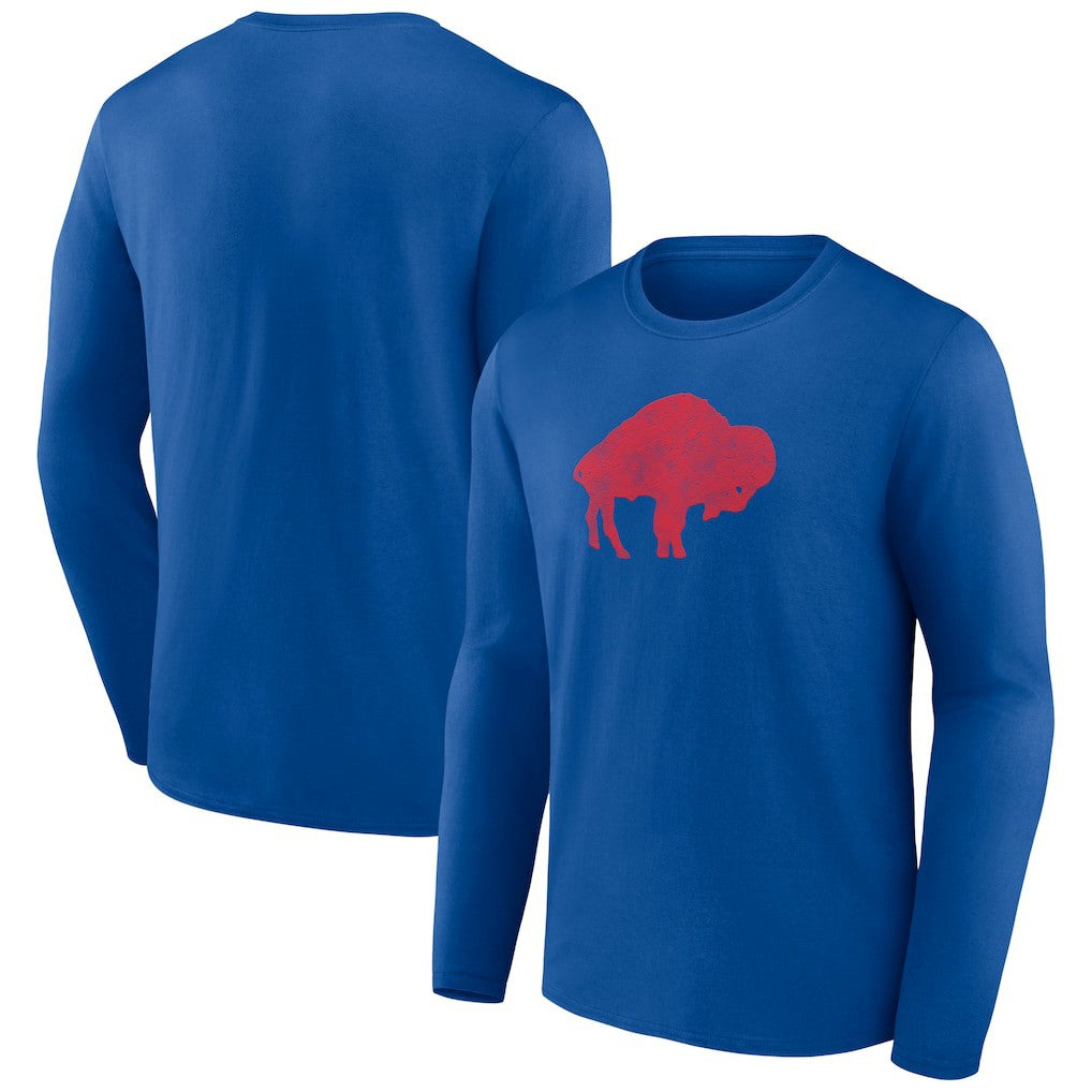 Buffalo Bills Throwback Long Sleeve T-Shirt Royal