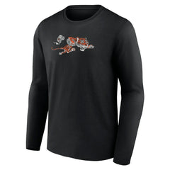 Cincinnati Bengals Throwback Long Sleeve T-Shirt Black