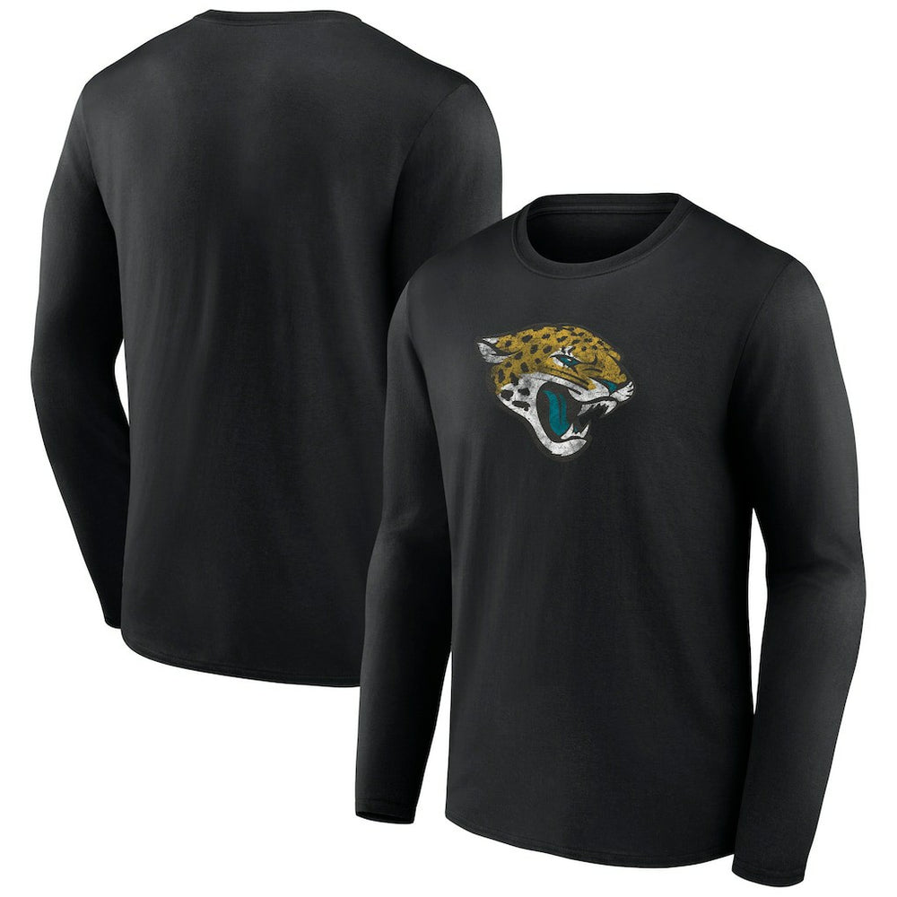 Jacksonville Jaguars Throwback Long Sleeve T-Shirt Black