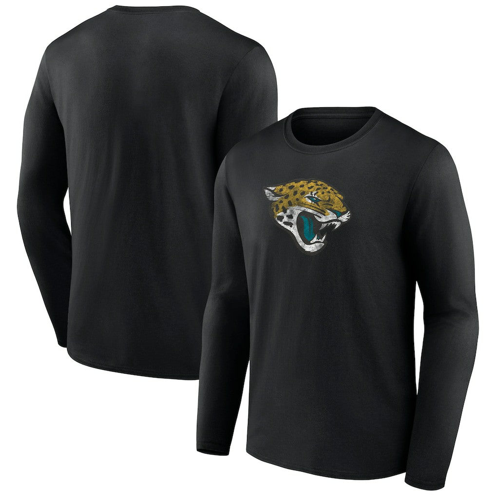 Jacksonville Jaguars Throwback Long Sleeve T-Shirt Black
