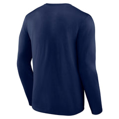 New York Giants Throwback Long Sleeve T-Shirt Navy