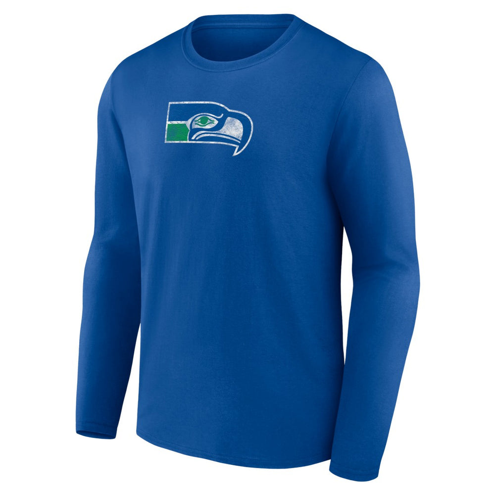 Seattle Seahawks Throwback Long Sleeve T-Shirt Royal