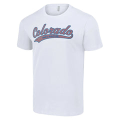 Colorado Avalanche Starter Tailsweep T-Shirt - White - NHL 200652615