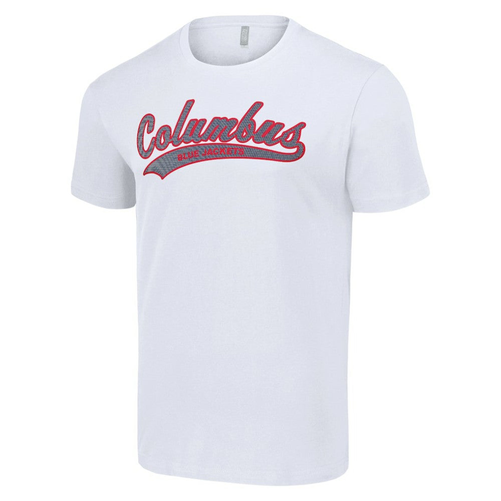 Columbus Blue Jackets Starter Tailsweep T-Shirt - White - NHL 200652616