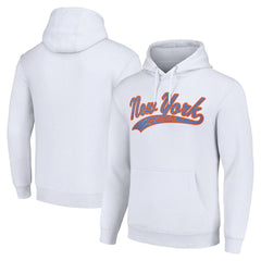 New York Islanders Starter Tailsweep Fleece Tri-Blend Pullover Hoodie - White - NHL 200652664