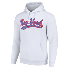 New York Rangers Starter Tailsweep Fleece Tri-Blend Pullover Hoodie - White - NHL 200652665