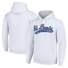 St. Louis Blues Starter Tailsweep Fleece Tri-Blend Pullover Hoodie - White - NHL 200652672
