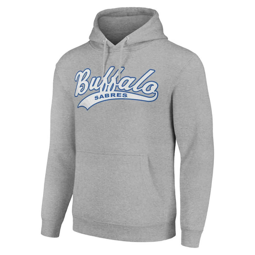 Buffalo Sabres Starter Tailsweep Fleece Tri-Blend Pullover Hoodie - Heather Gray - NHL 200652681