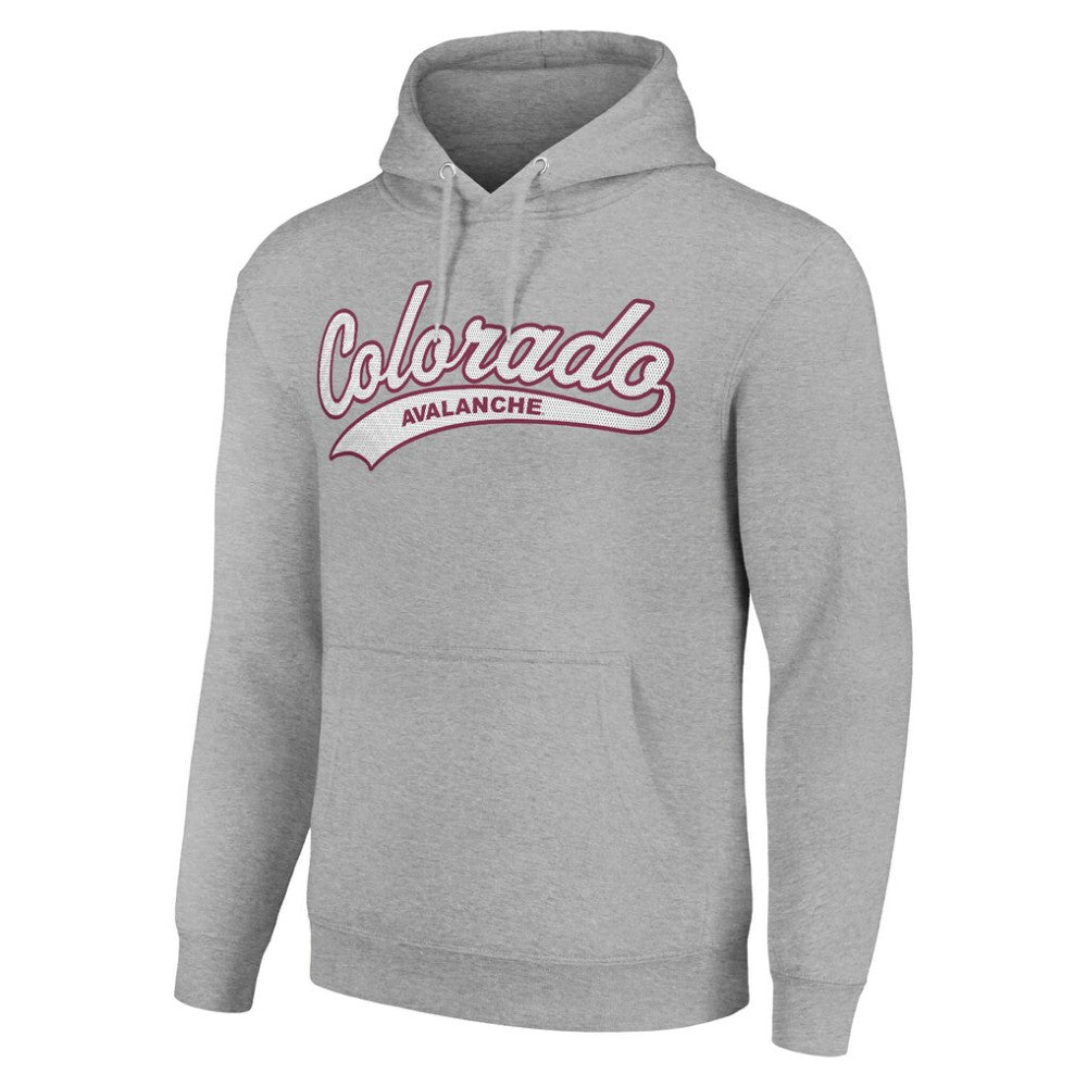 Colorado Avalanche Starter Tailsweep Fleece Tri-Blend Pullover Hoodie - Heather Gray - NHL 200652685