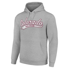 Colorado Avalanche Starter Tailsweep Fleece Tri-Blend Pullover Hoodie - Heather Gray - NHL 200652685