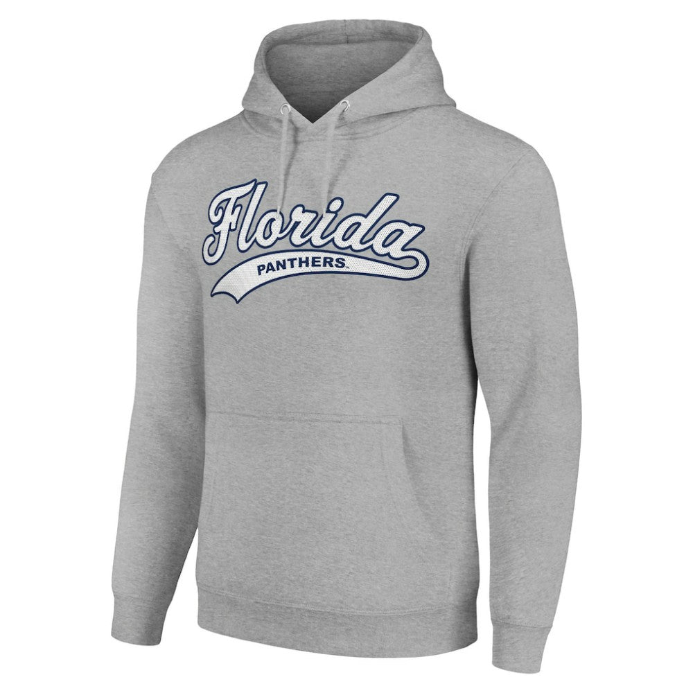 Florida Panthers Starter Tailsweep Fleece Tri-Blend Pullover Hoodie - Heather Gray - NHL 200652690