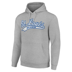 St. Louis Blues Starter Tailsweep Fleece Tri-Blend Pullover Hoodie - Heather Gray - NHL 200652704
