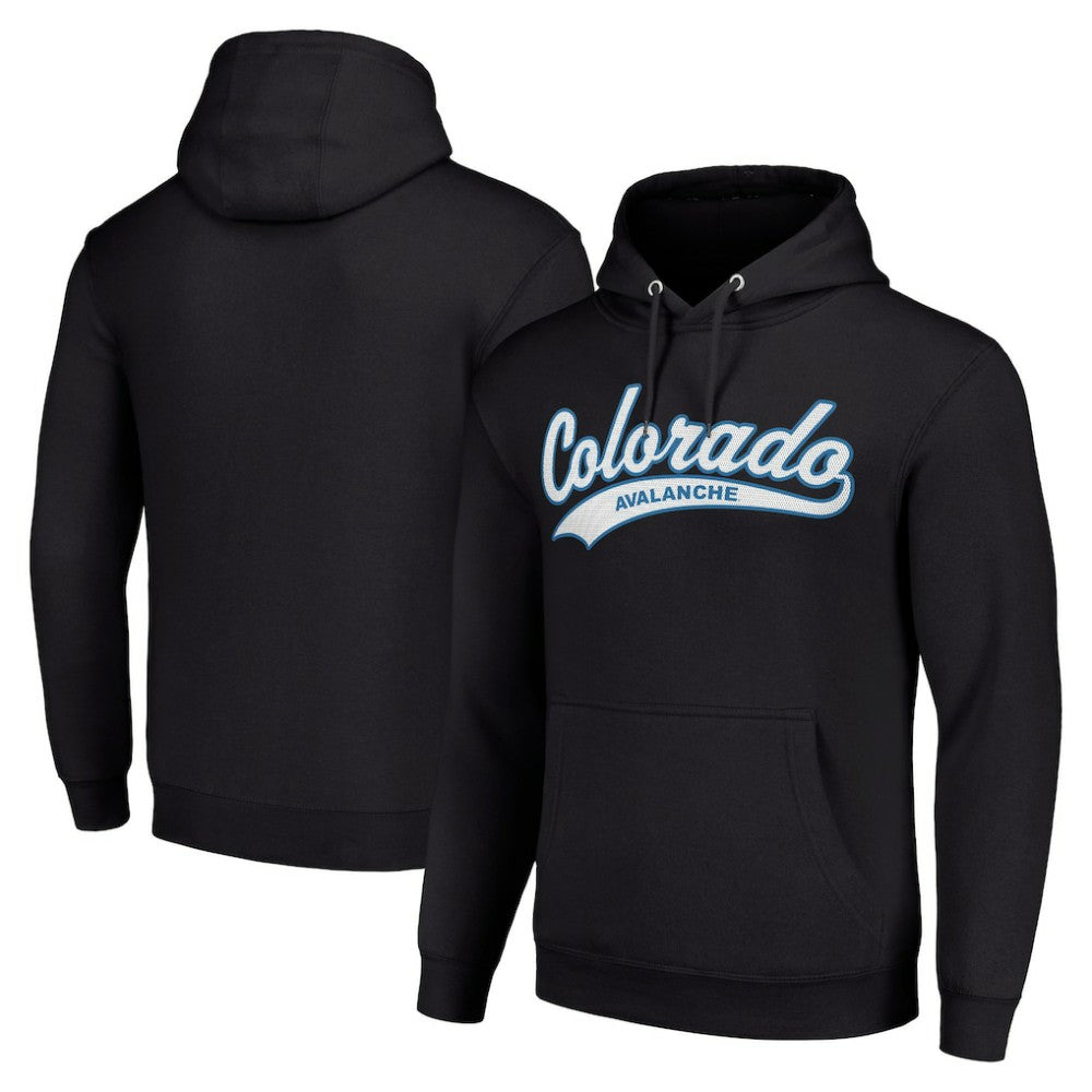 Colorado Avalanche Starter Tailsweep Fleece Tri-Blend Pullover Hoodie - Black - NHL 200652715