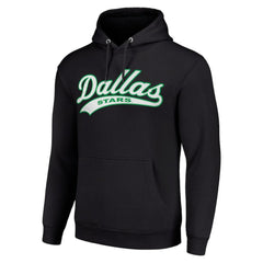 Dallas Stars Starter Tailsweep Fleece Tri-Blend Pullover Hoodie - Black - NHL 200652716