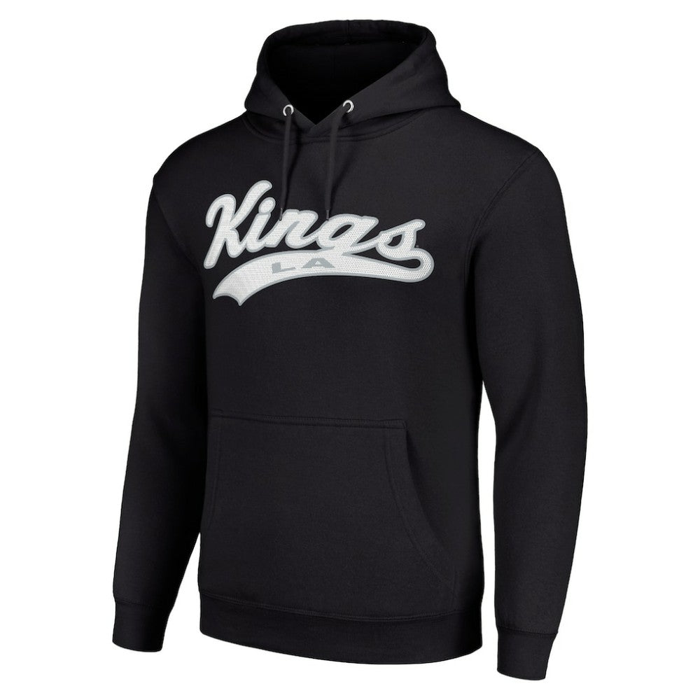 Los Angeles Kings Starter Tailsweep Fleece Tri-Blend Pullover Hoodie - Black - NHL 200652718