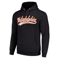 Philadelphia Flyers Starter Tailsweep Fleece Tri-Blend Pullover Hoodie - Black - NHL 200652722