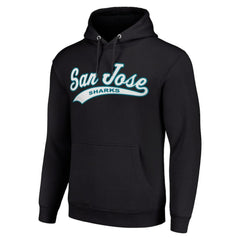 San Jose Sharks Starter Tailsweep Fleece Tri-Blend Pullover Hoodie - Black - NHL 200652725