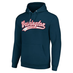 Washington Capitals Starter Tailsweep Fleece Tri-Blend Pullover Hoodie - Navy - NHL 200652736