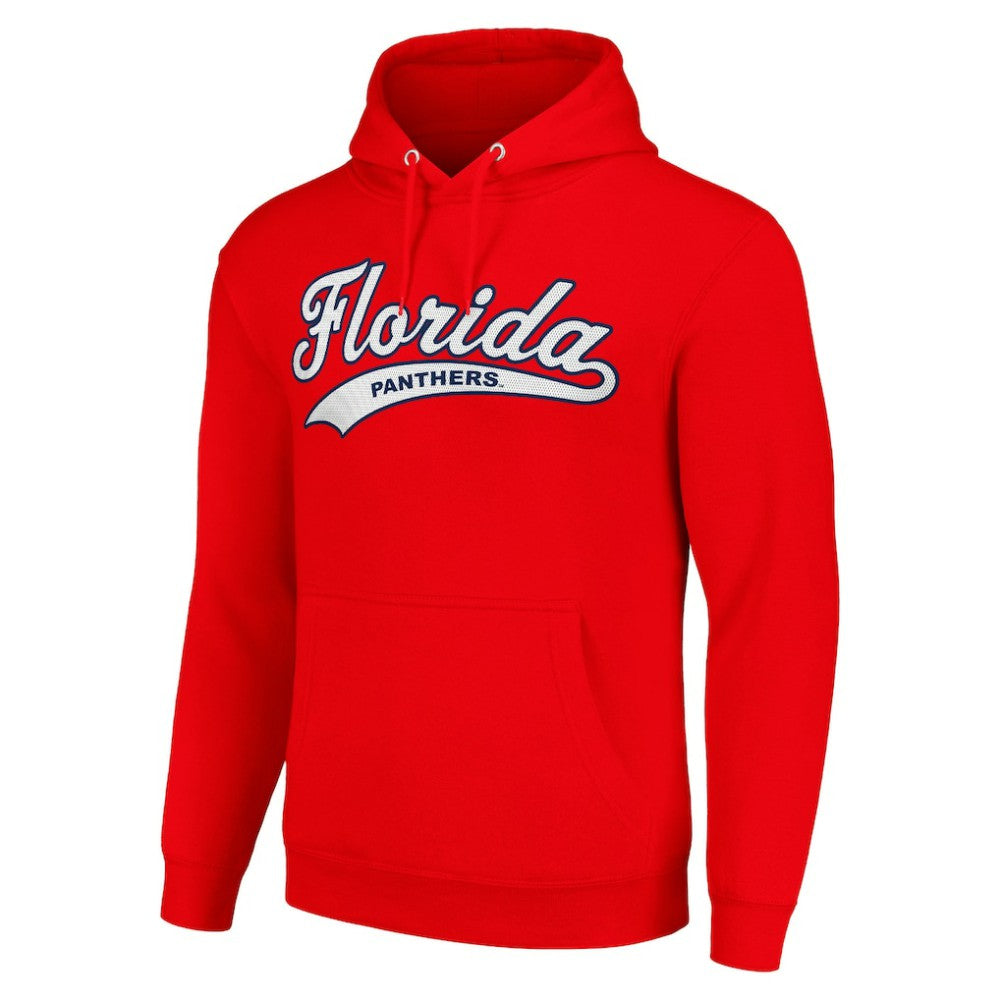 Florida Panthers Starter Tailsweep Fleece Tri-Blend Pullover Hoodie - Red - NHL 200652742