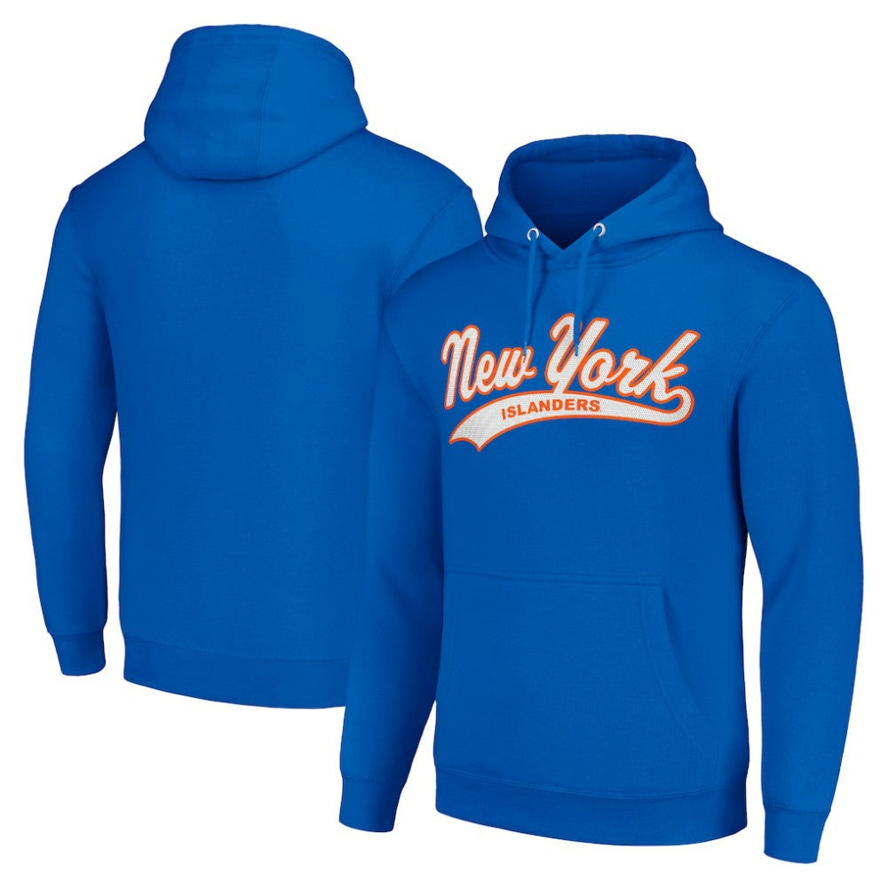 New York Islanders Starter Tailsweep Fleece Tri-Blend Pullover Hoodie - Royal - NHL 200652750