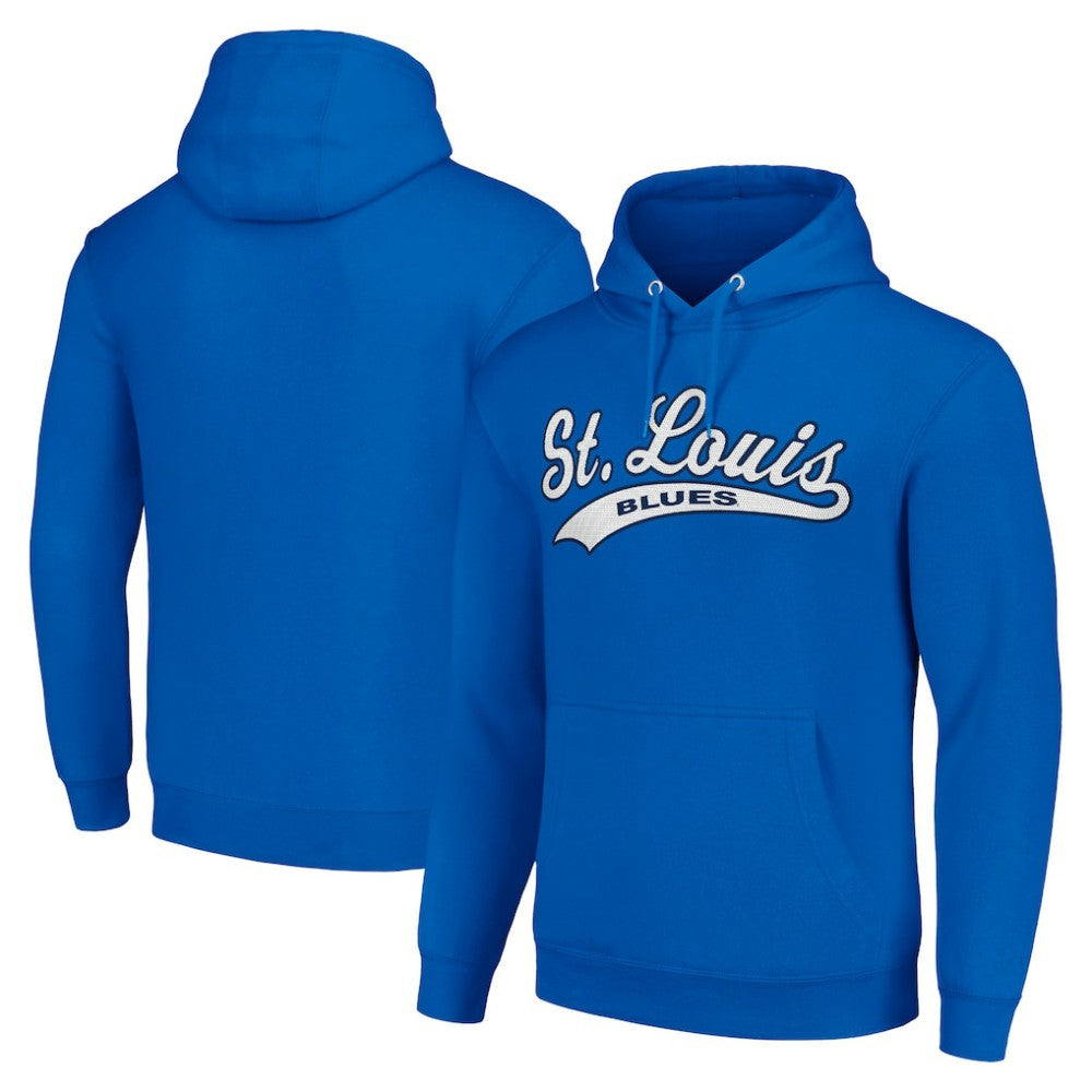 St. Louis Blues Starter Tailsweep Fleece Tri-Blend Pullover Hoodie - Blue - NHL 200652752